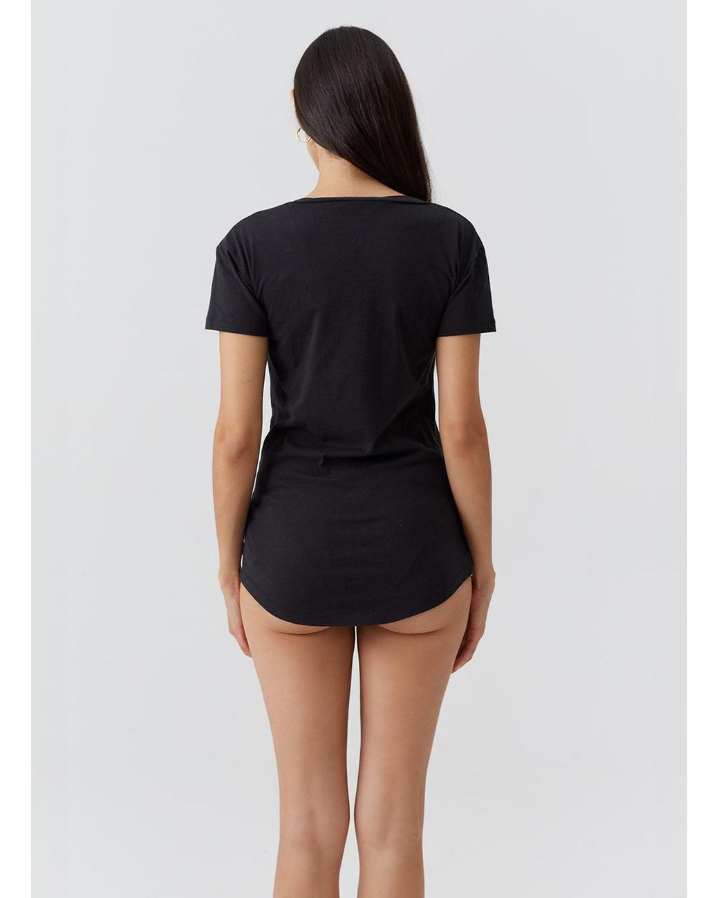Melissa Odabash Black Exclusive Hadley T-Shirt