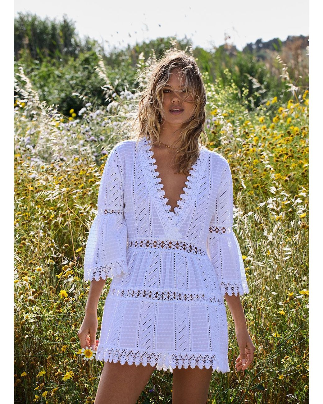 Melissa Odabash White Victoria Dress