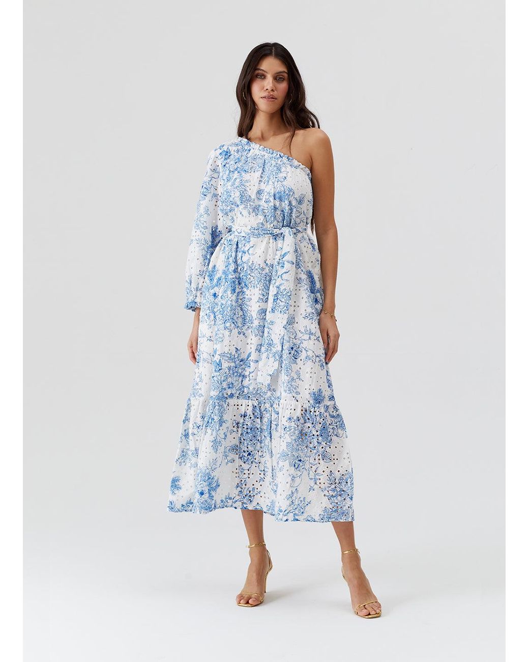 Melissa Odabash Blue Autumn Coastal Dress