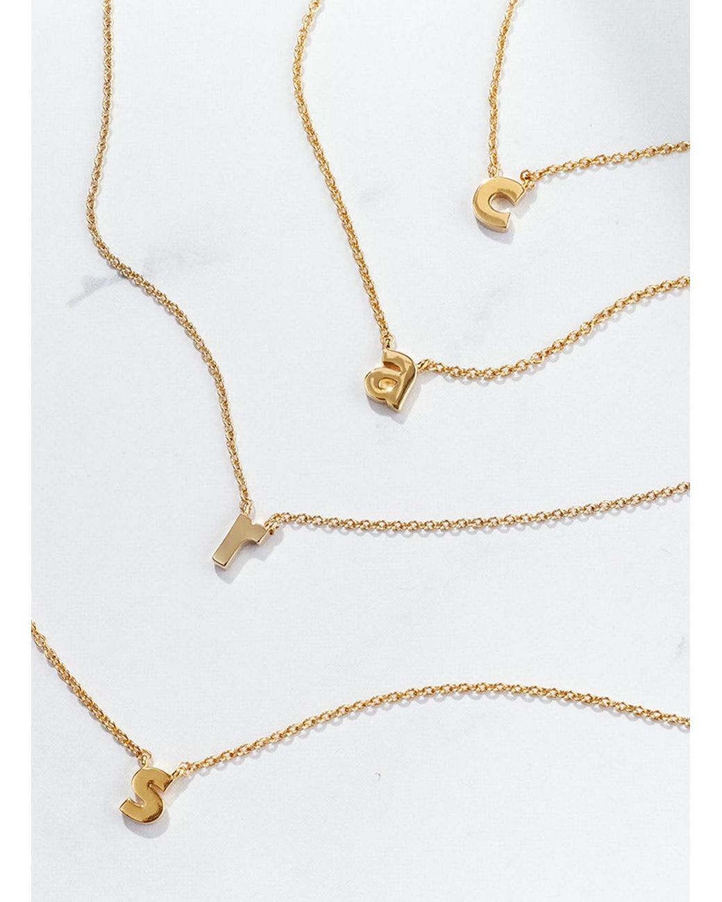 Melissa Odabash Metallic Letter 'S' Pendant Necklace