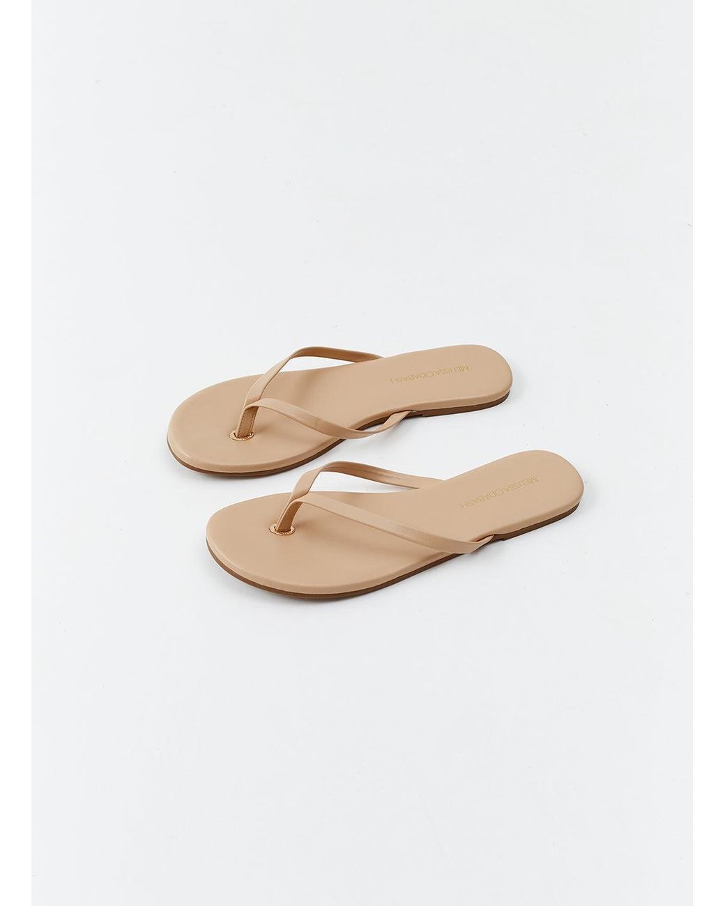 Melissa Odabash White Leather Flip Flop