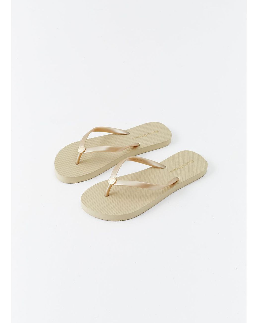 Melissa Odabash White Rubber Flip Flop