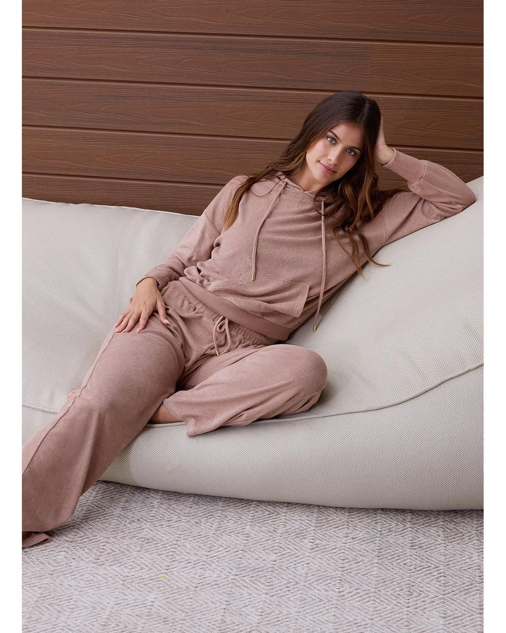 Melissa Odabash Natural Betty Almond Trousers
