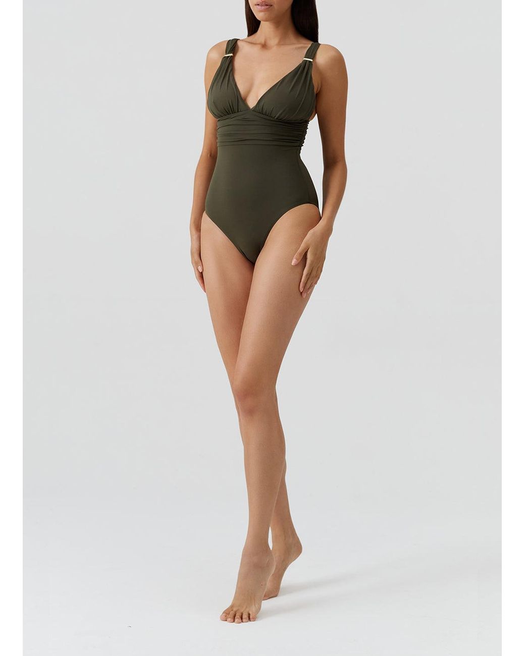 Melissa Odabash Green Panarea Swimsuit