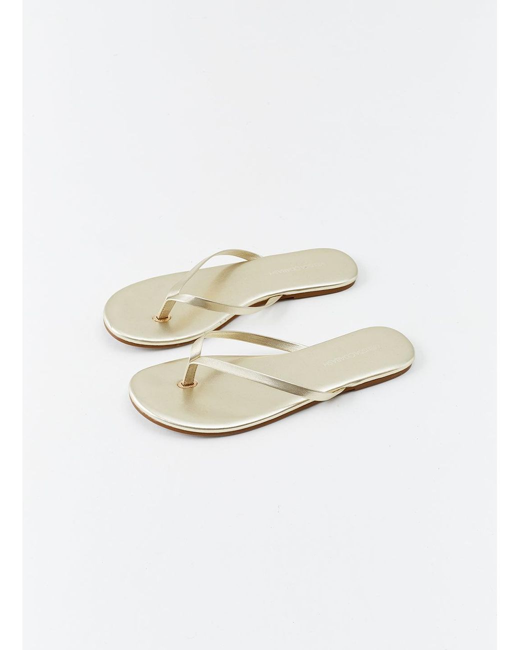 Melissa Odabash White Leather Flip Flop