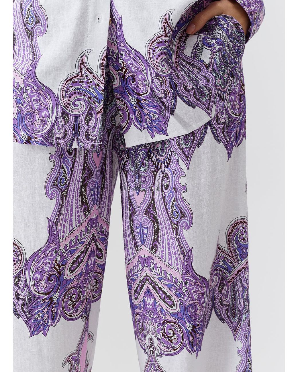 Melissa Odabash Purple Olivia Amethyst Trousers