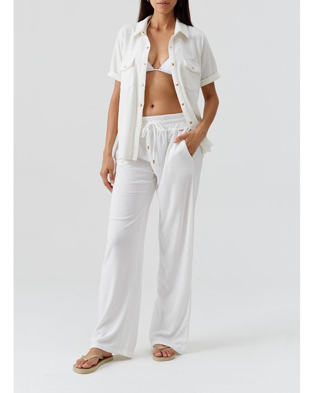 Melissa Odabash White Tori Shirt