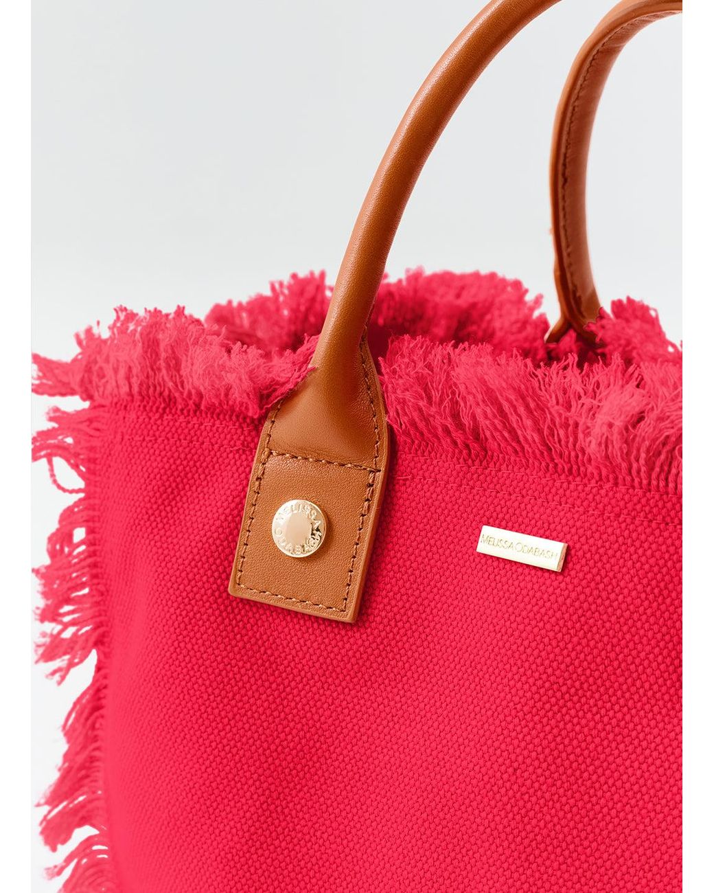 Melissa Odabash Red Porto Cervo Tote