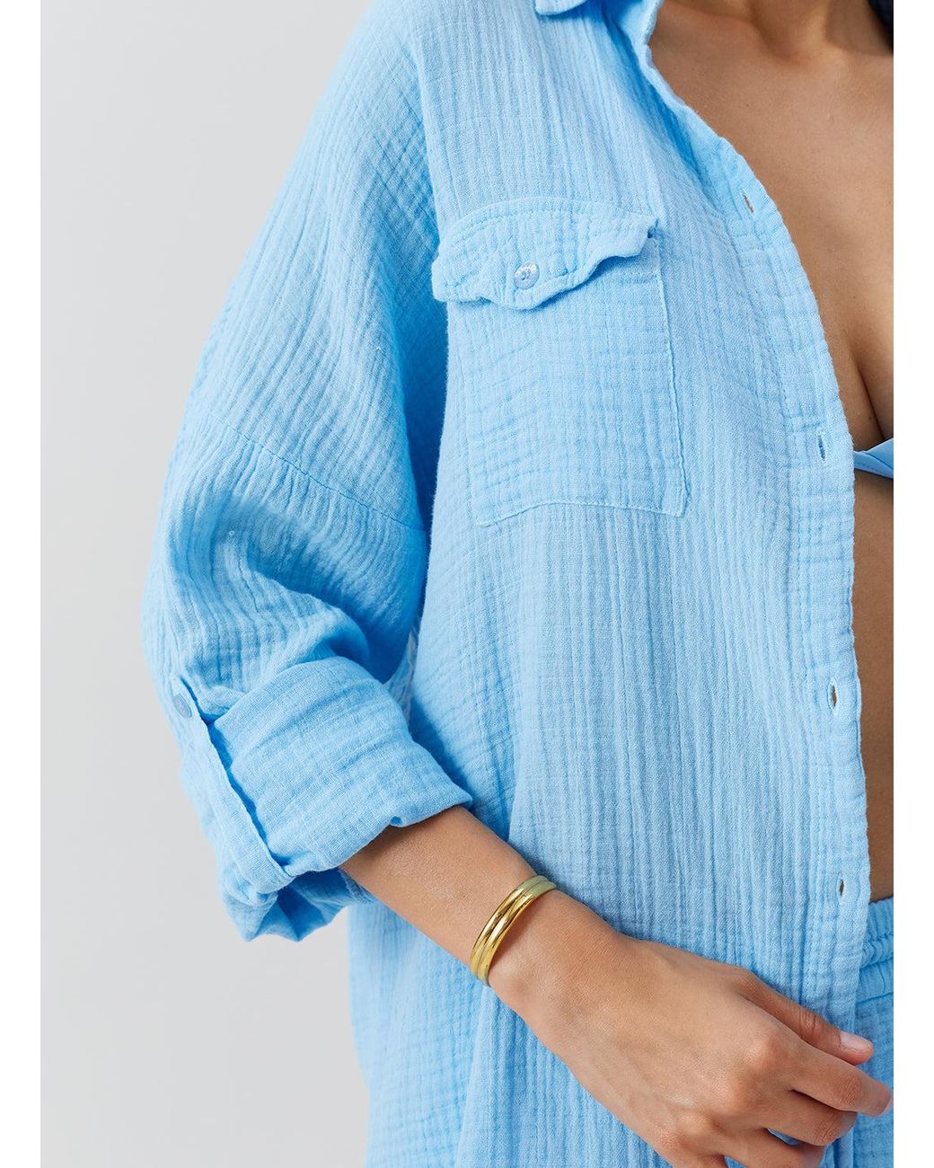 Odabash UK Blue Elena Oasis Top