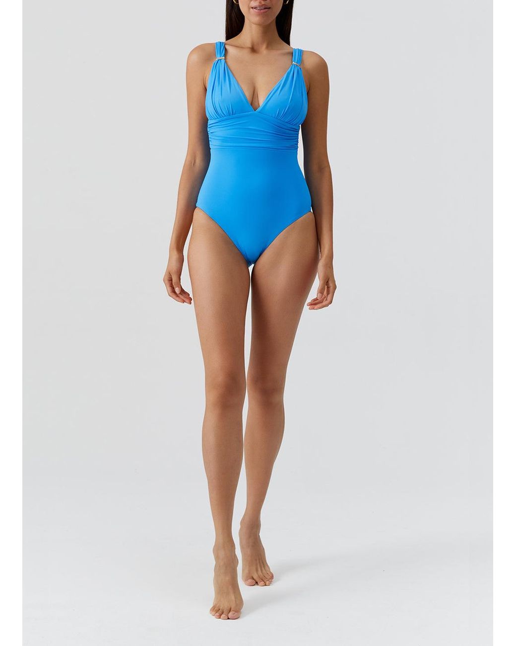 Melissa Odabash Blue Panarea Ocean Swimsuit