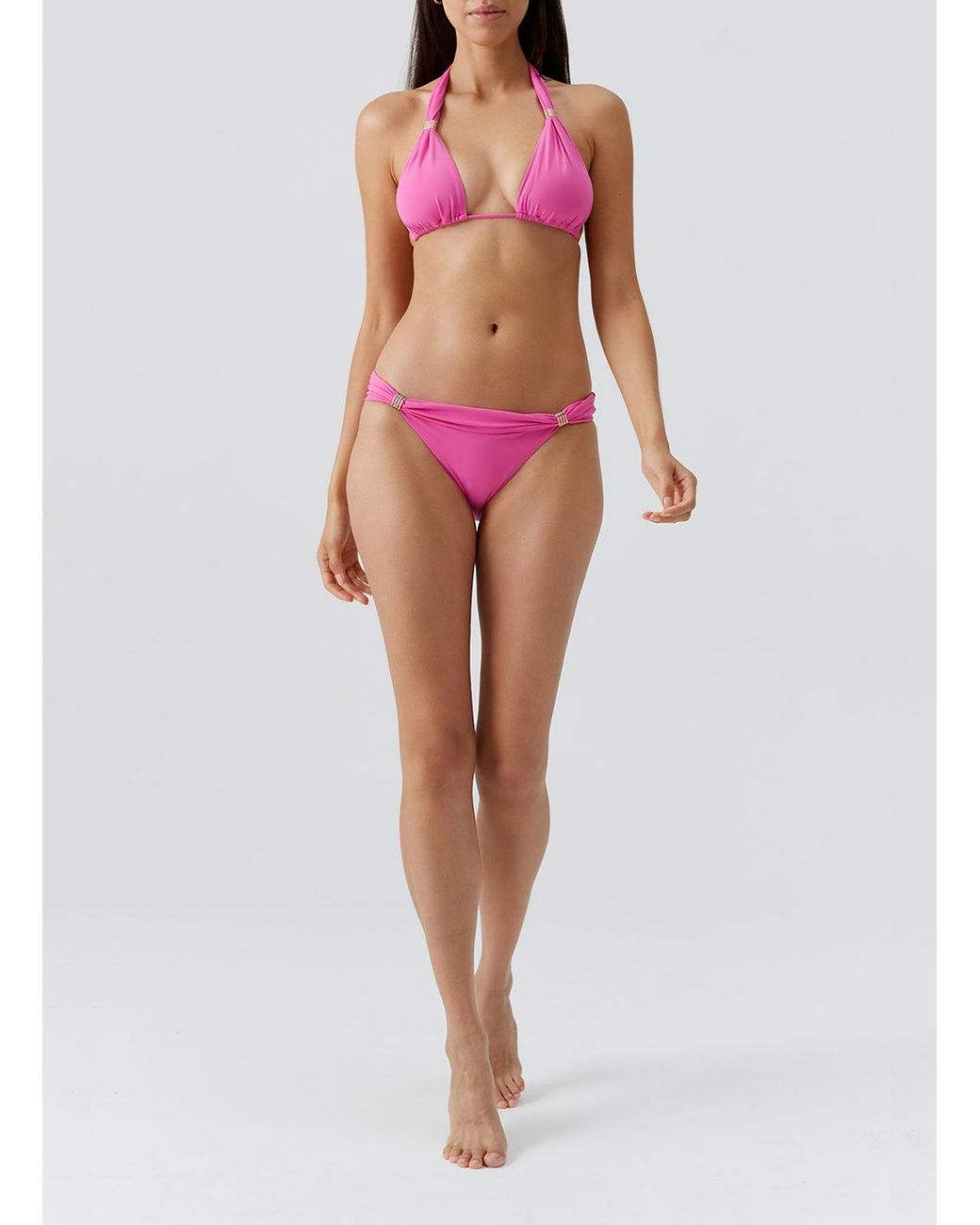 Melissa Odabash Pink Grenada Watermelon Bikini Top