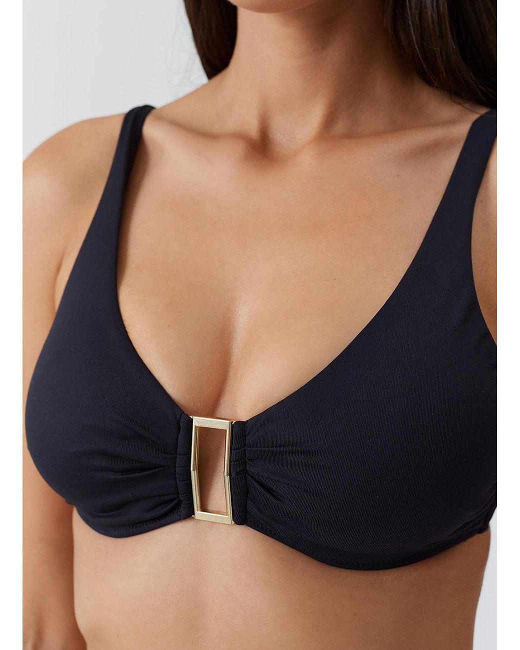 Melissa Odabash Black Bel Air Bikini Top