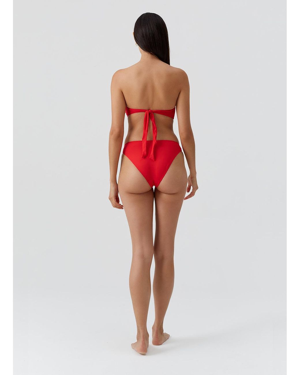 Melissa Odabash Red Barcelona Bikini Bottom