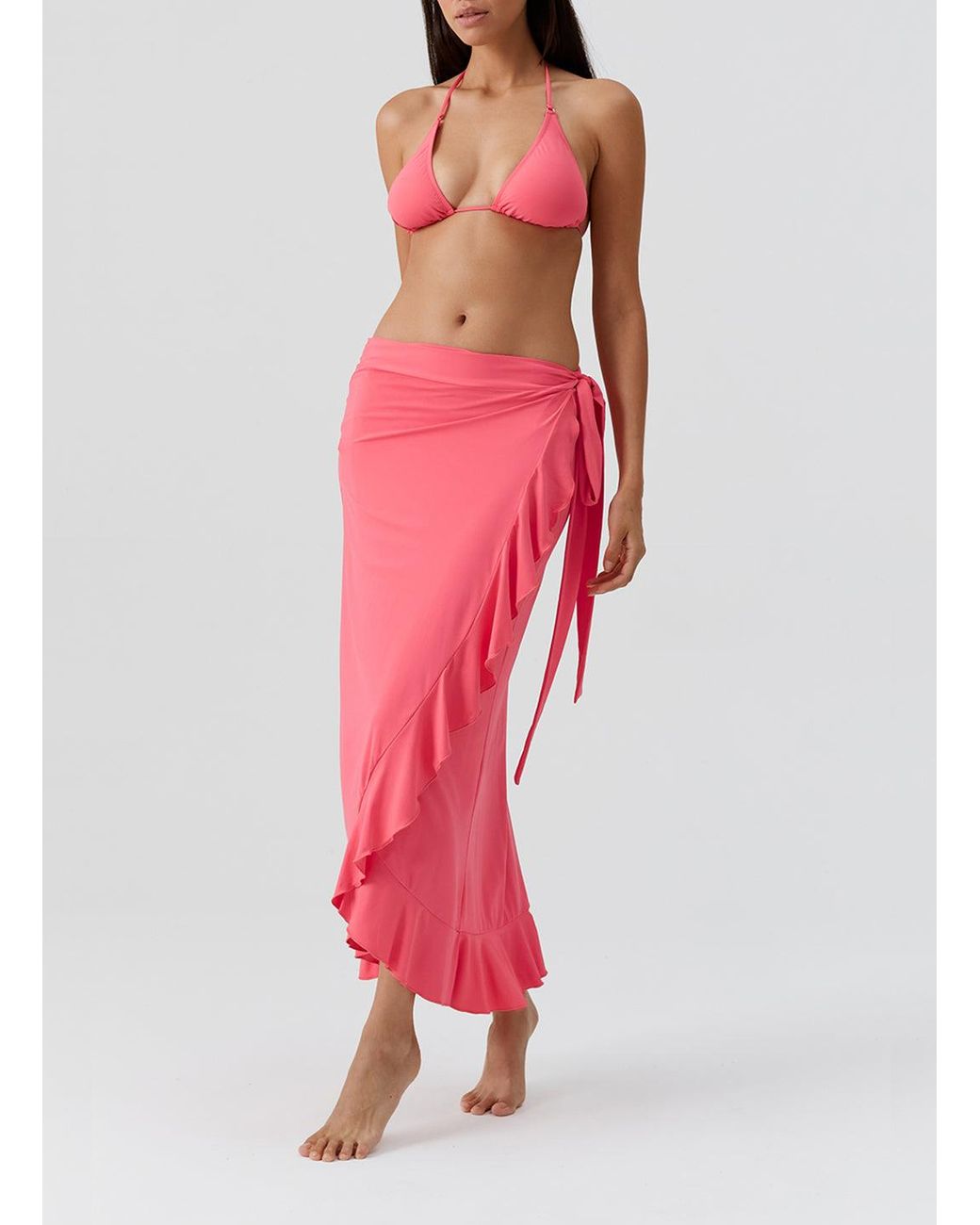 Melissa Odabash Pink Cassidy Coral Skirt