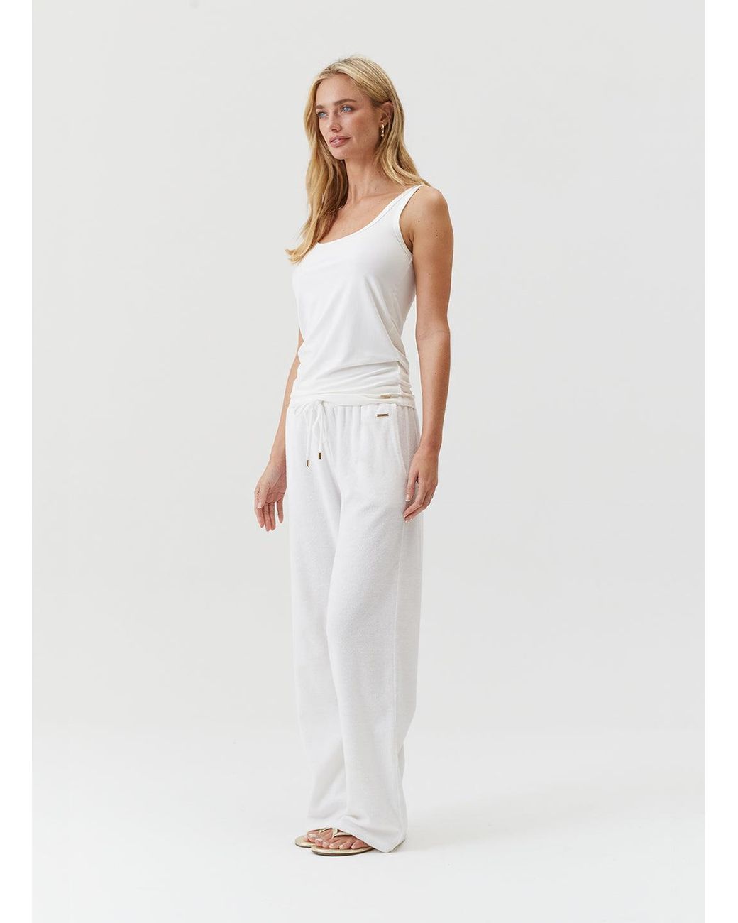 Melissa Odabash White Exclusive Camille Tank