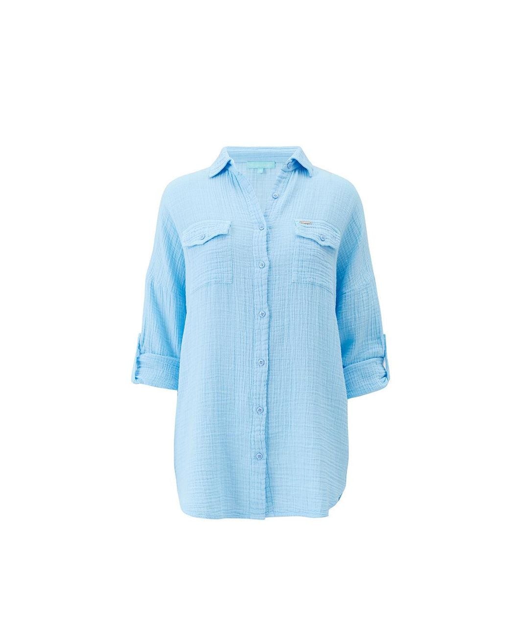 Odabash UK Blue Elena Oasis Top