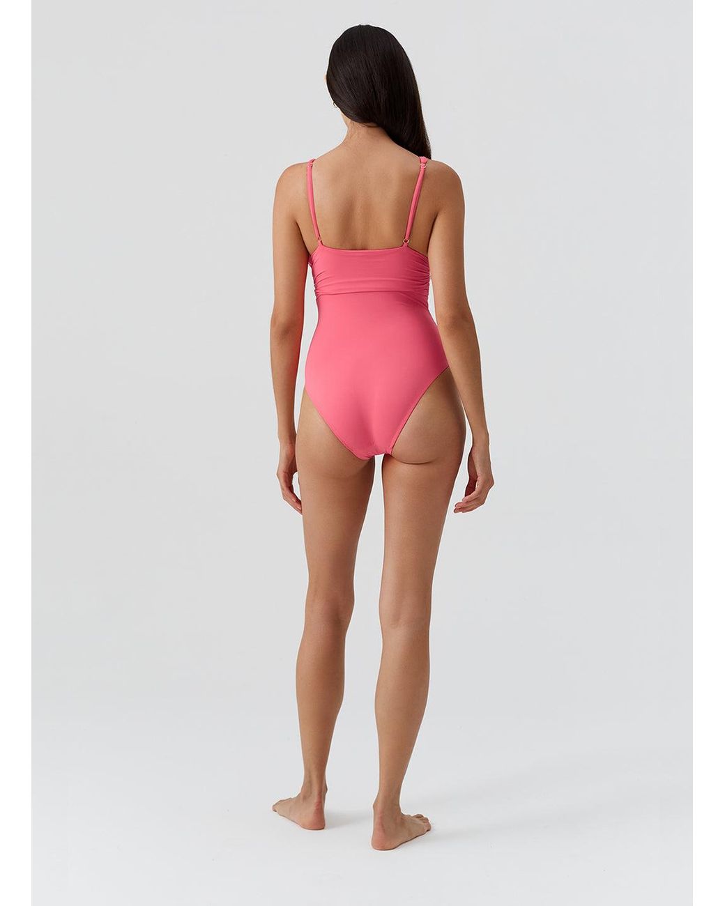 Melissa Odabash Pink Panarea Coral Swimsuit