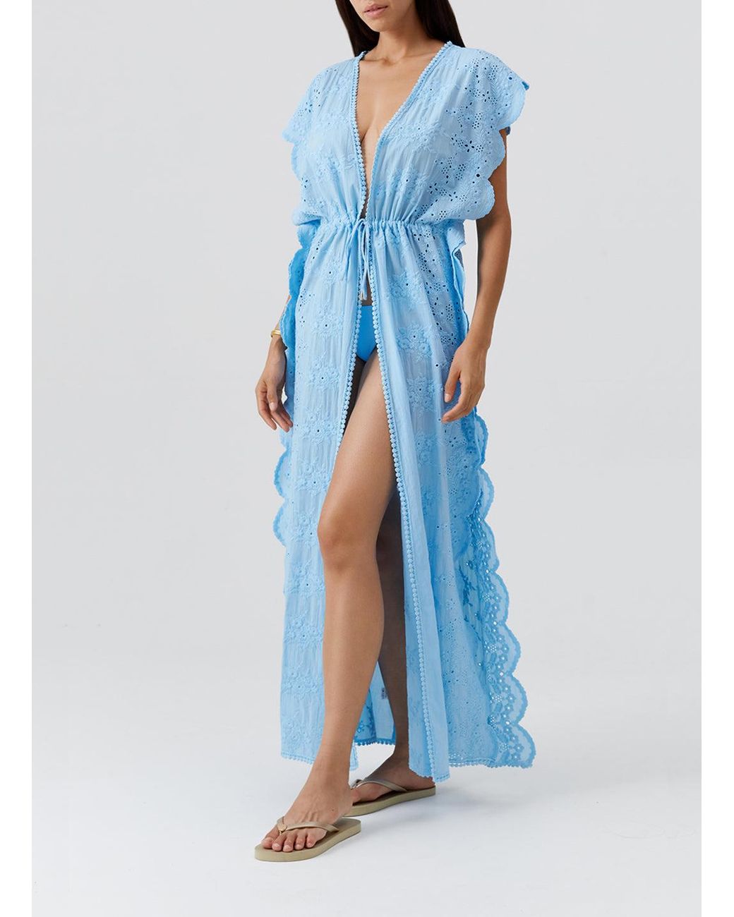 Odabash UK Blue Talitha Oasis Kaftan