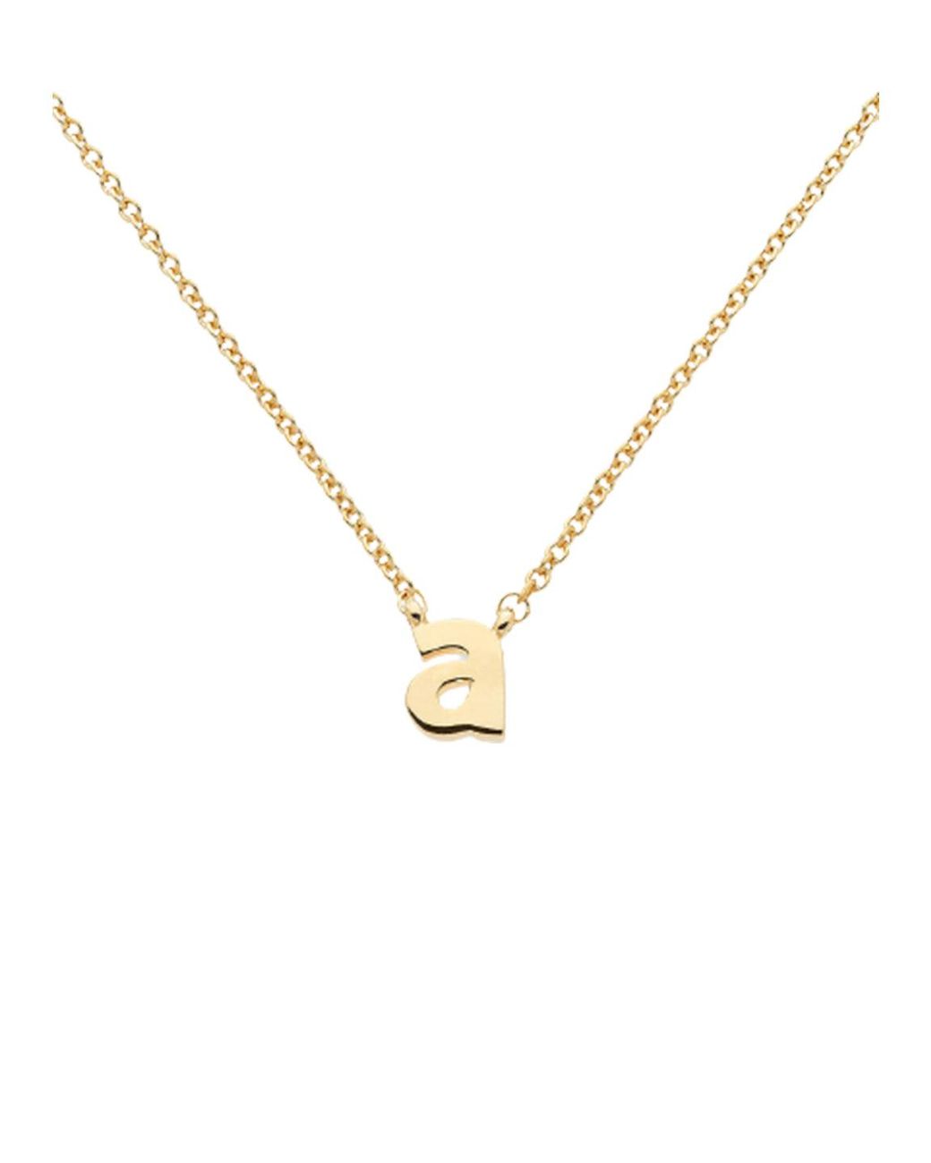 Melissa Odabash Metallic Letter 'A' Pendant Necklace
