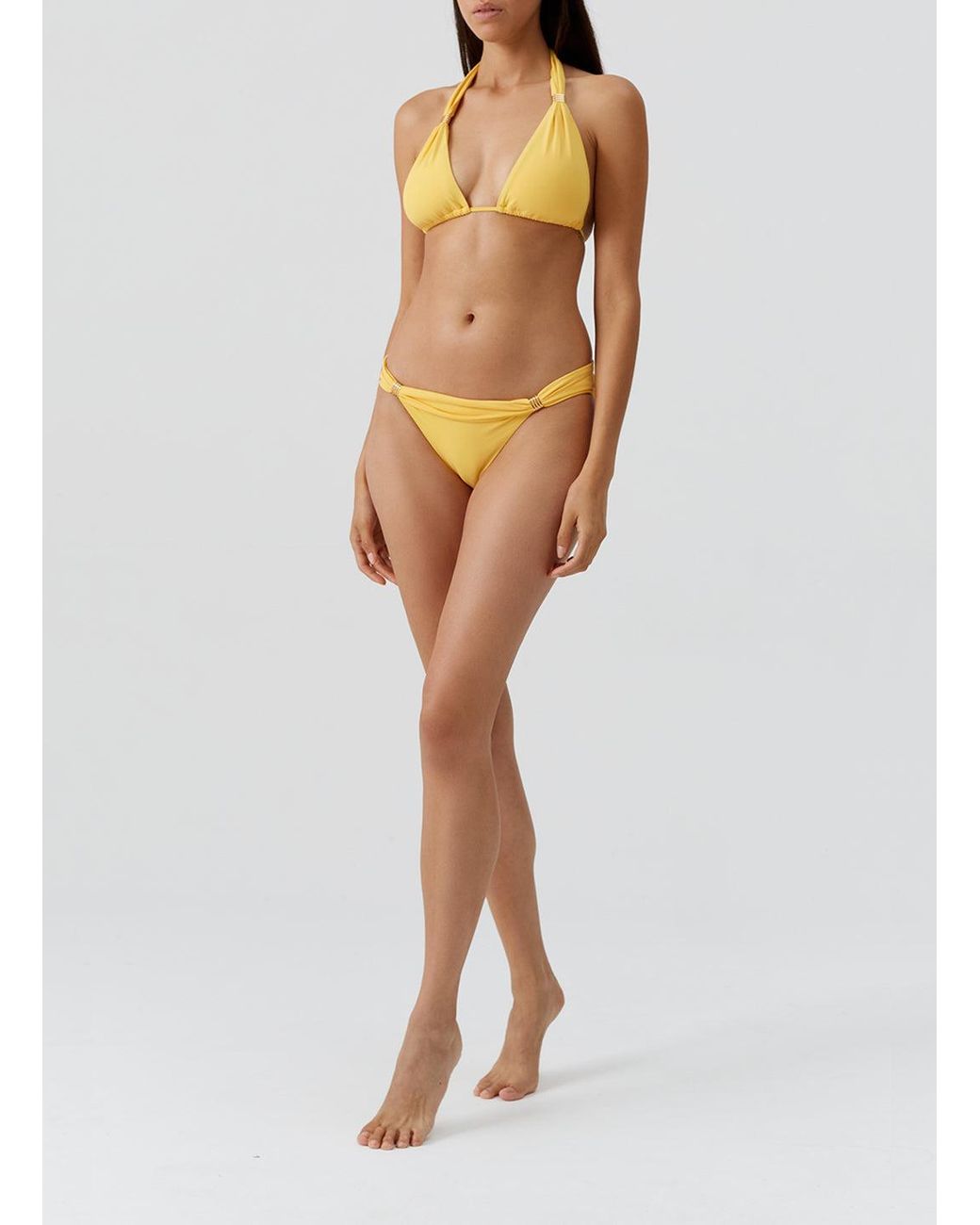 Melissa Odabash Metallic Grenada Sunflower Bikini Top