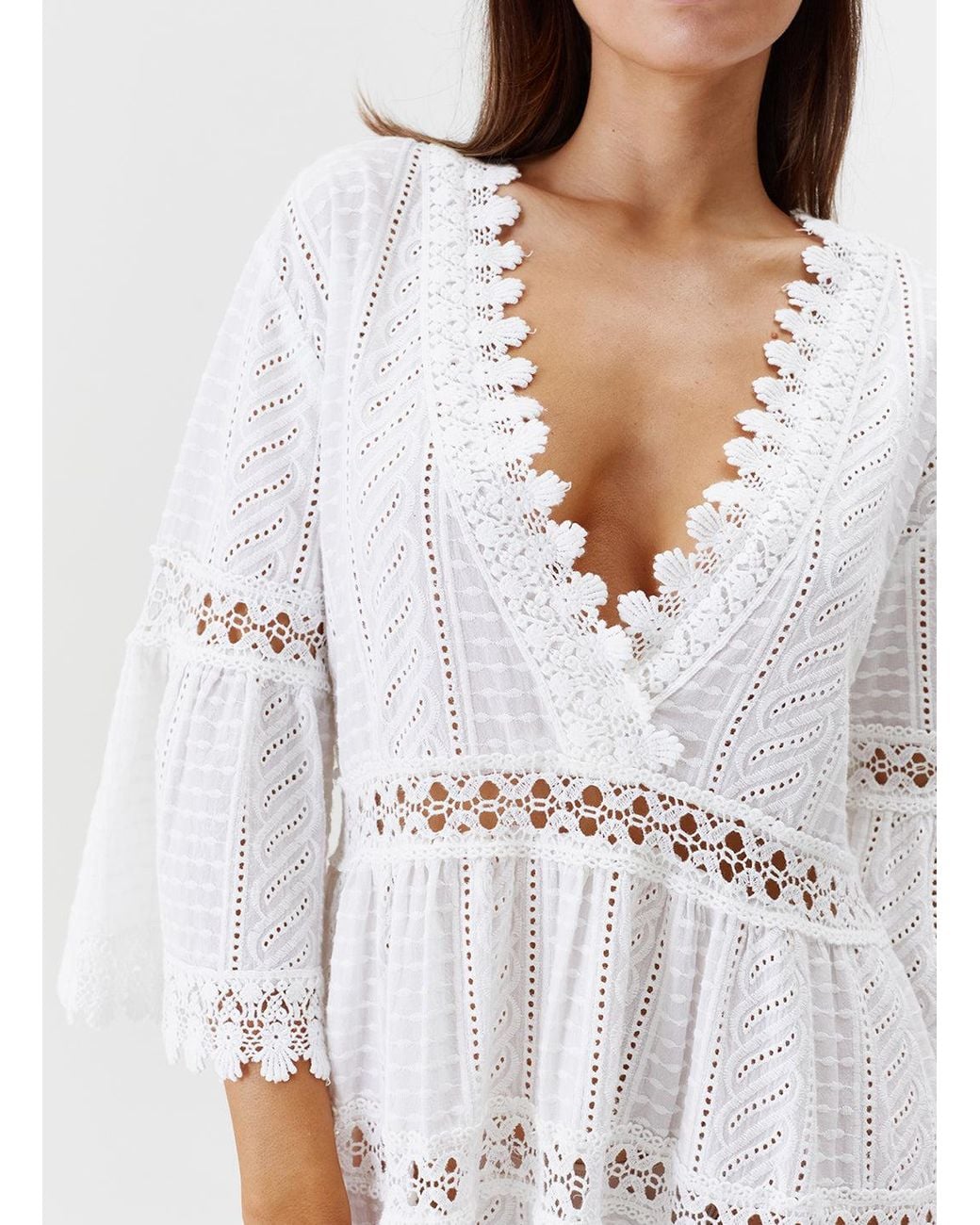 Melissa Odabash White Victoria Dress