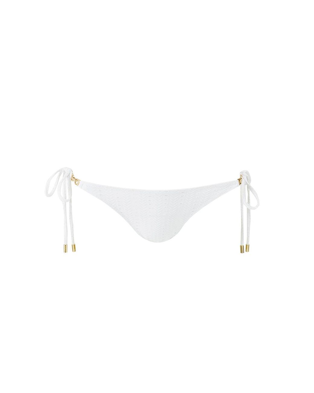 Melissa Odabash White Miro Arrows Bikini Bottom