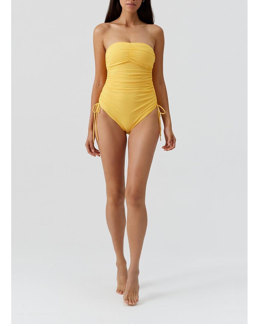 Melissa Odabash Yellow Sydney Sunflower Swimsuit