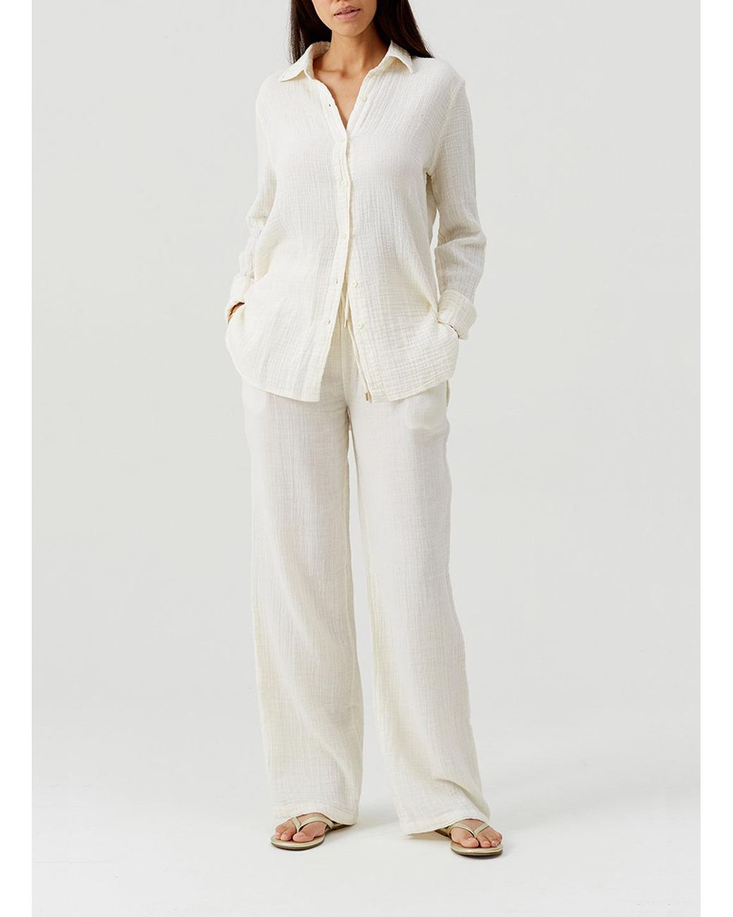 Melissa Odabash White Leona Ivory Shirt