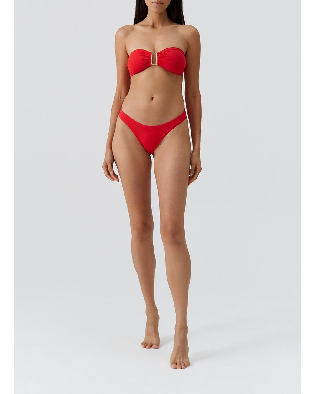 Melissa Odabash Red Barcelona Bikini Bottom