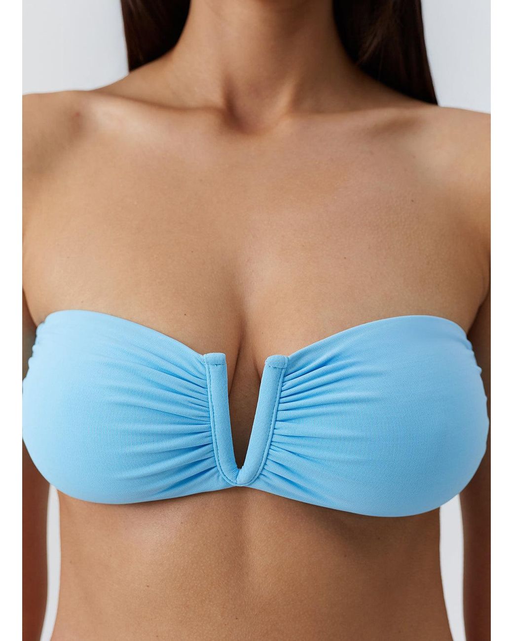 Melissa Odabash Blue Alba Celeste Bikini Top