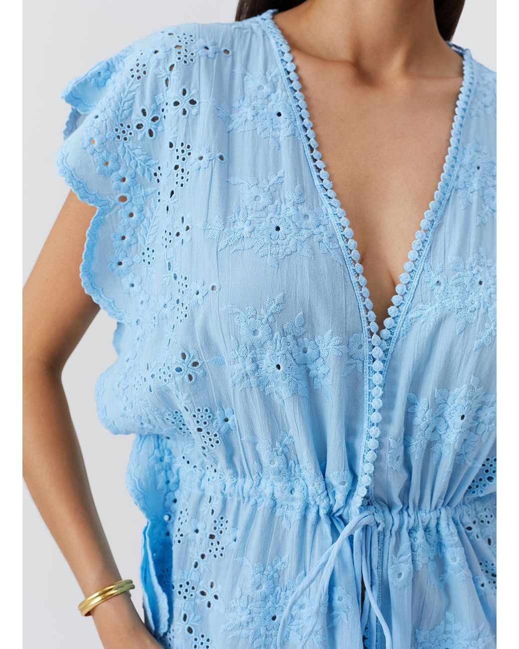 Odabash UK Blue Talitha Oasis Kaftan