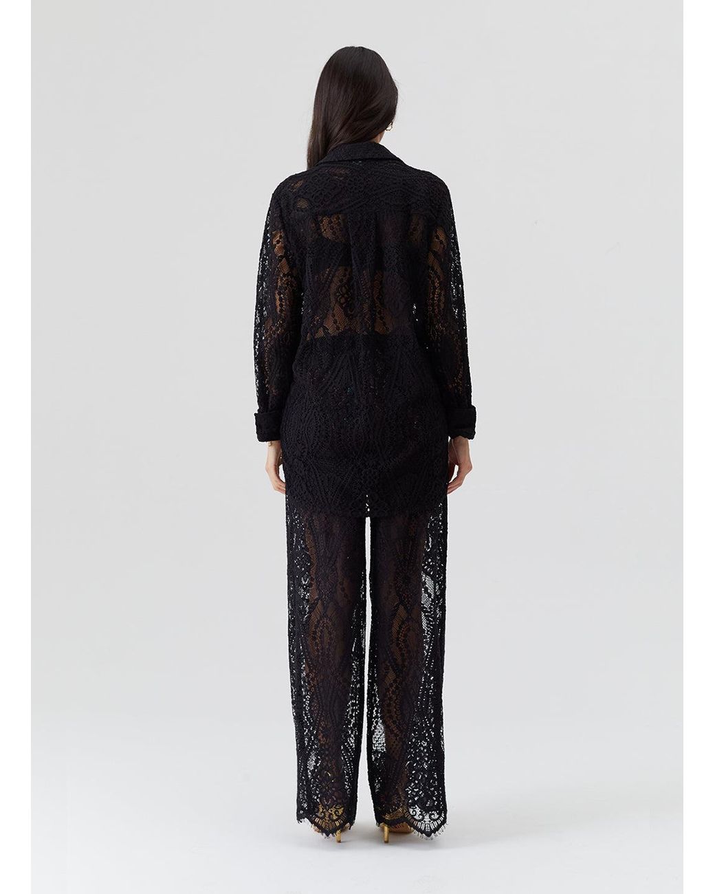 Melissa Odabash Black Zahra Trousers