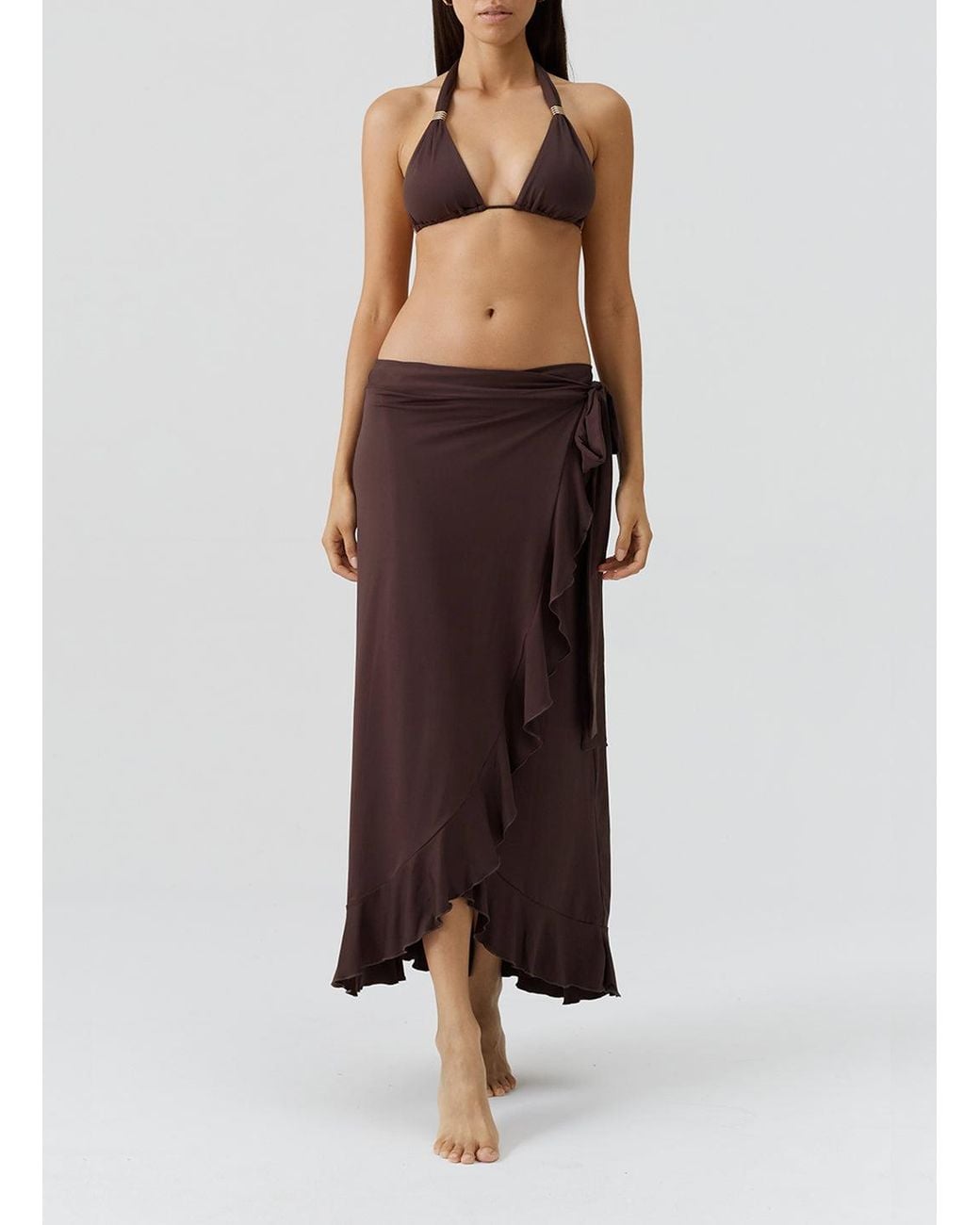 Melissa Odabash Purple Cassidy Skirt