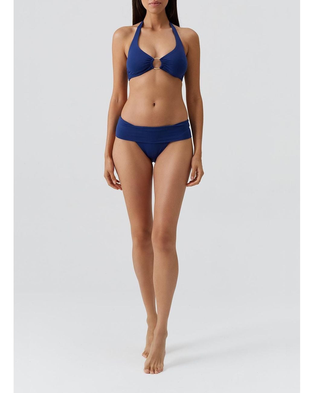 Melissa Odabash Blue Brussels Marine Bikini Bottom