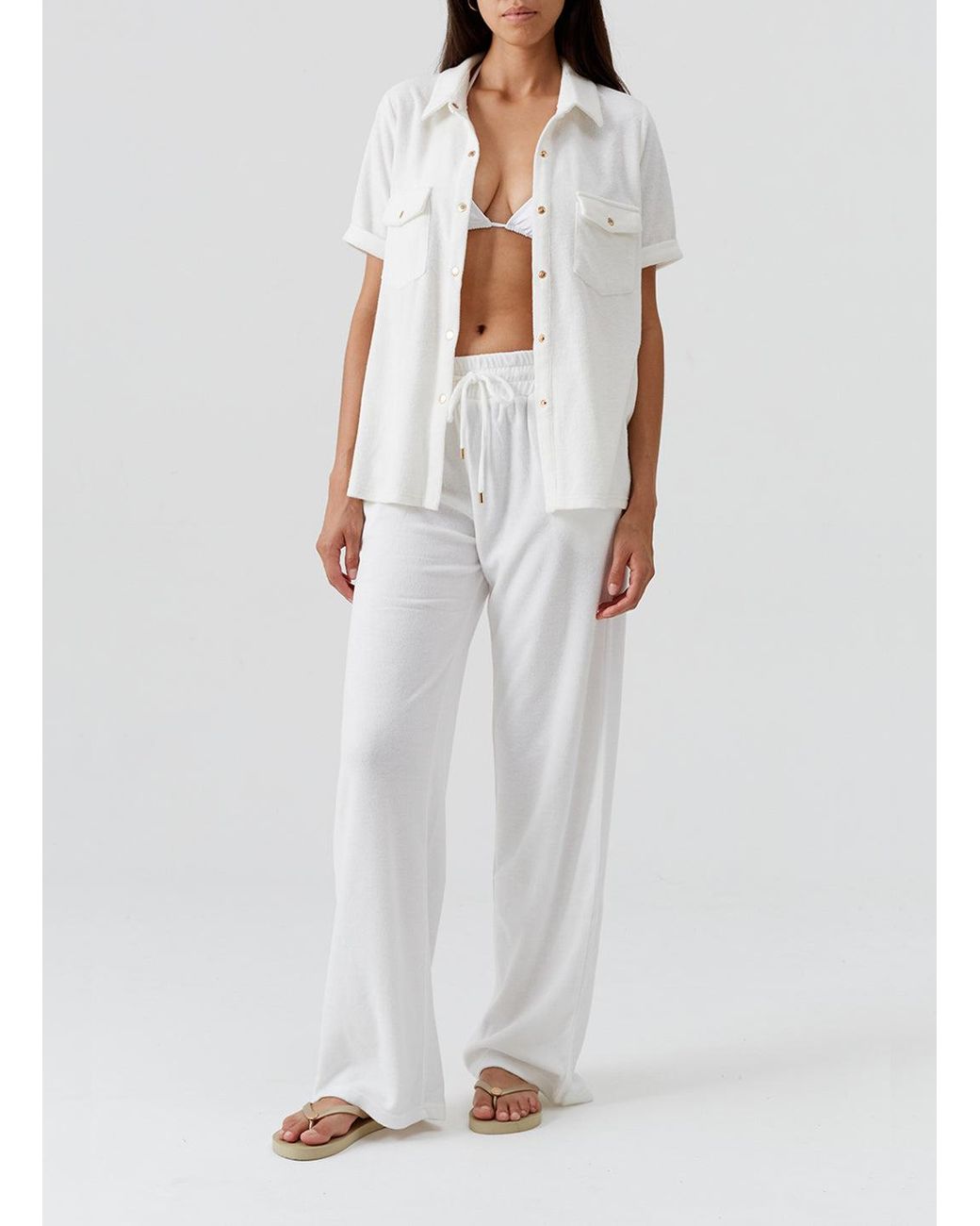 Melissa Odabash White Tori Shirt