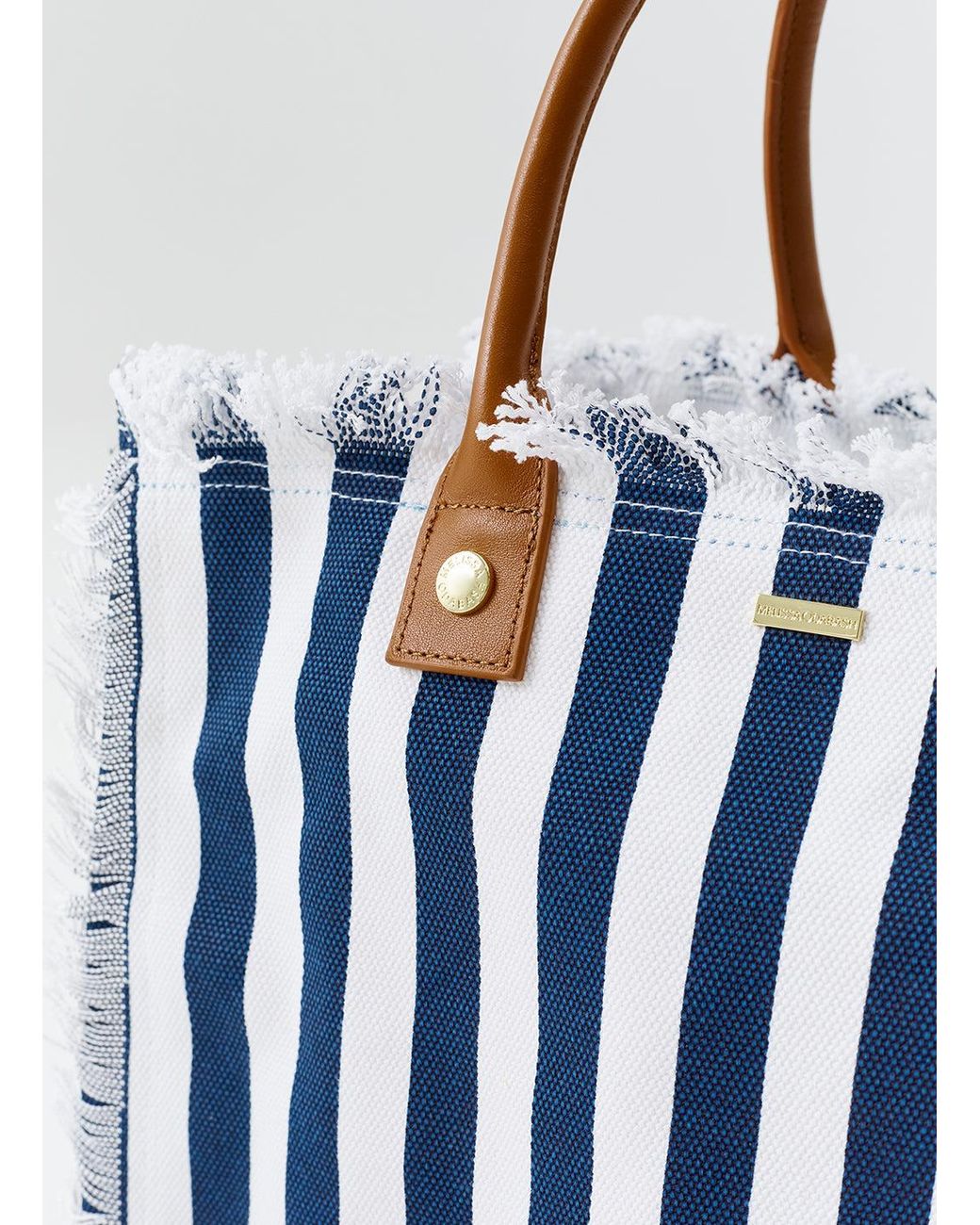Melissa Odabash Blue Cap Ferrat Nautical Bag