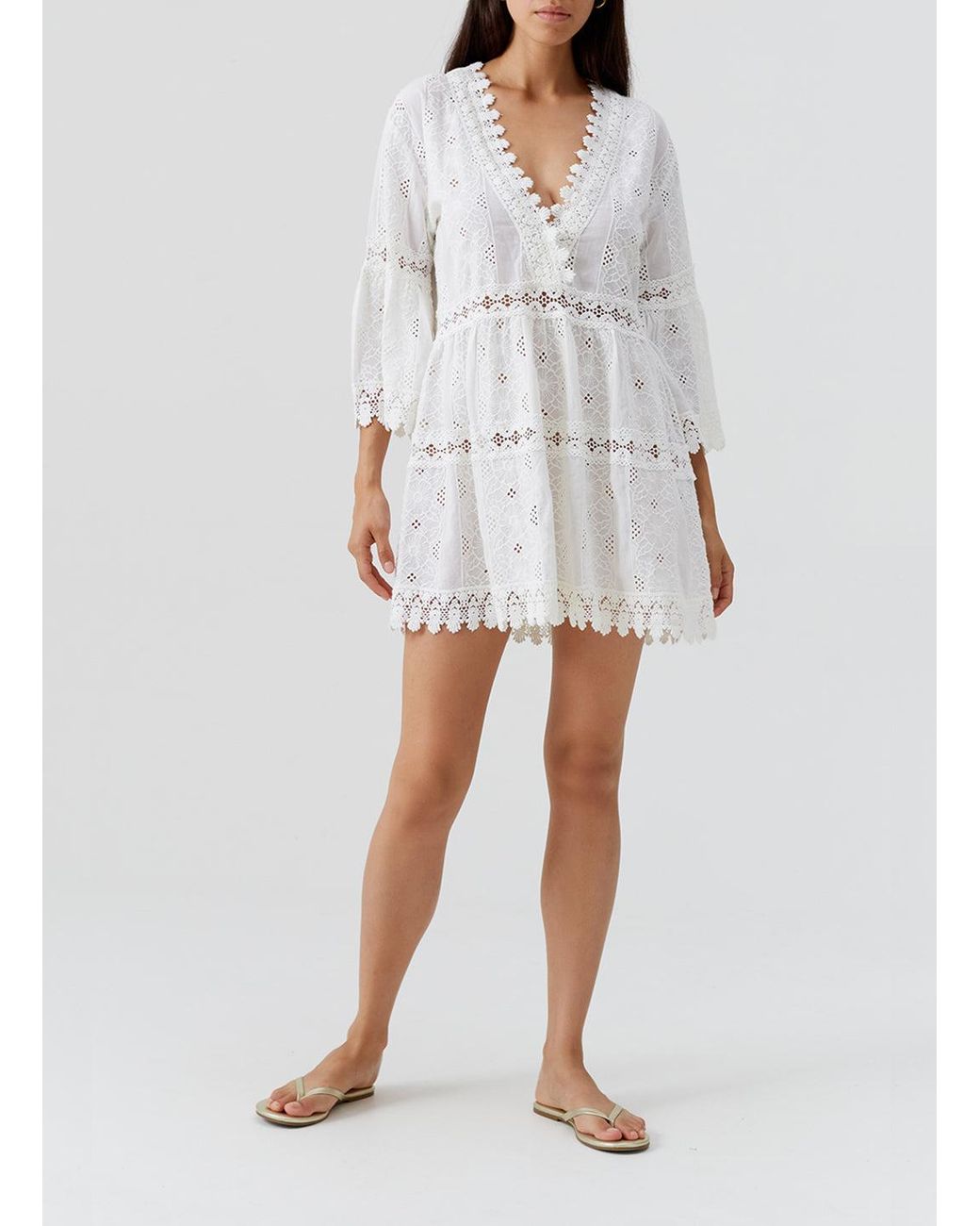Melissa Odabash White Victoria Dress