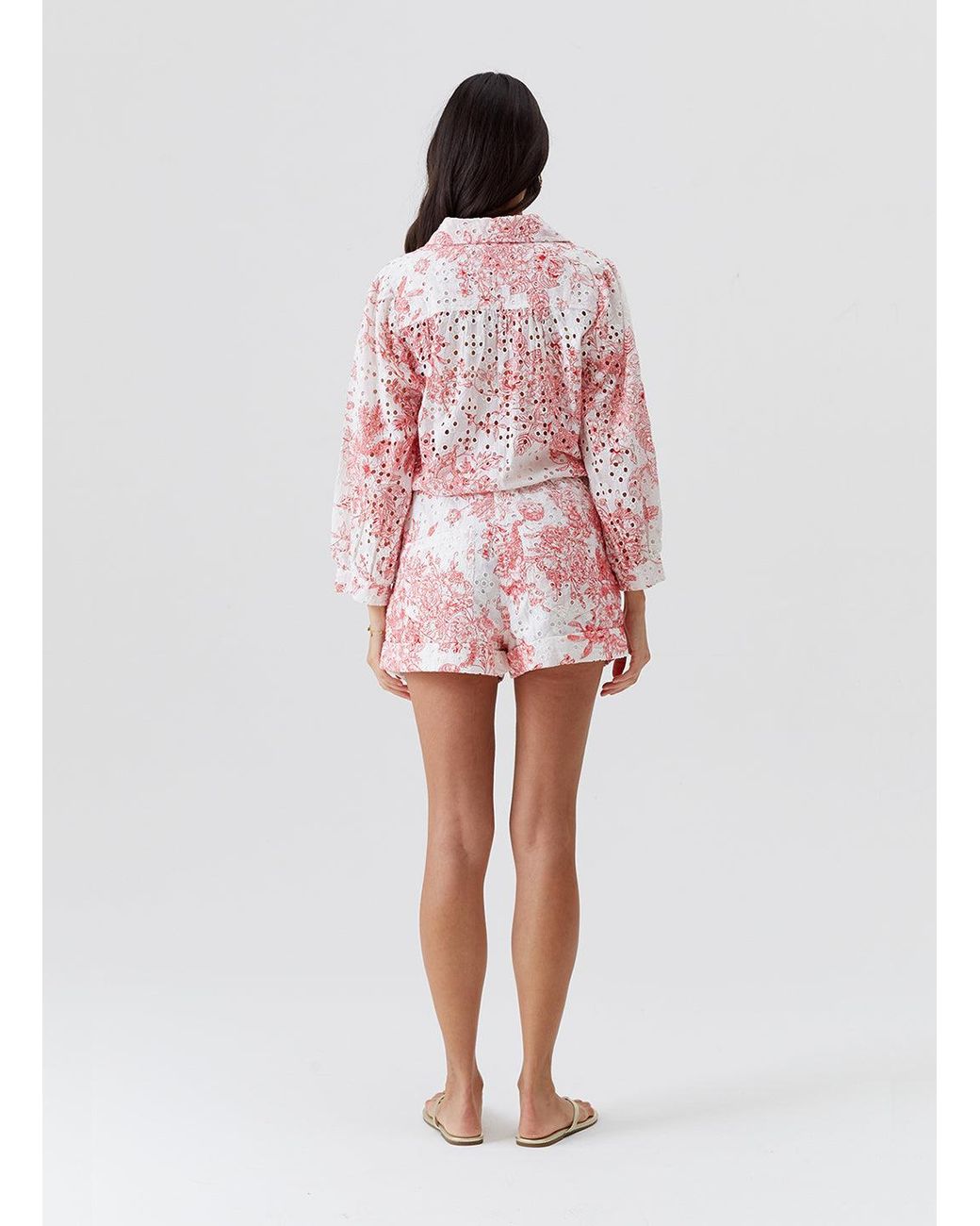 Melissa Odabash Pink Suri Coastal Playsuit