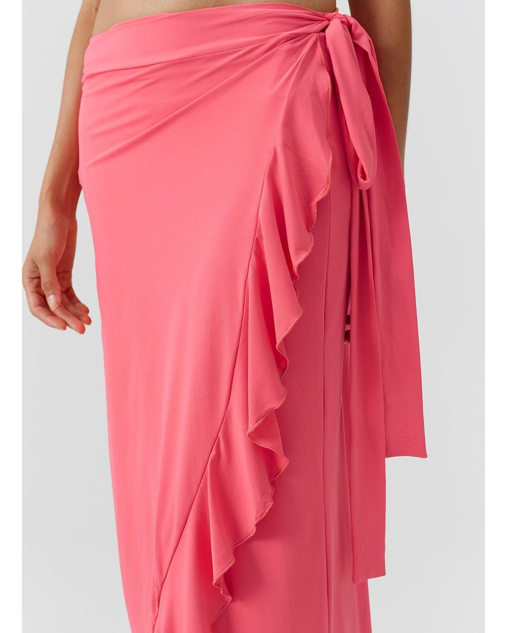 Melissa Odabash Pink Cassidy Coral Skirt