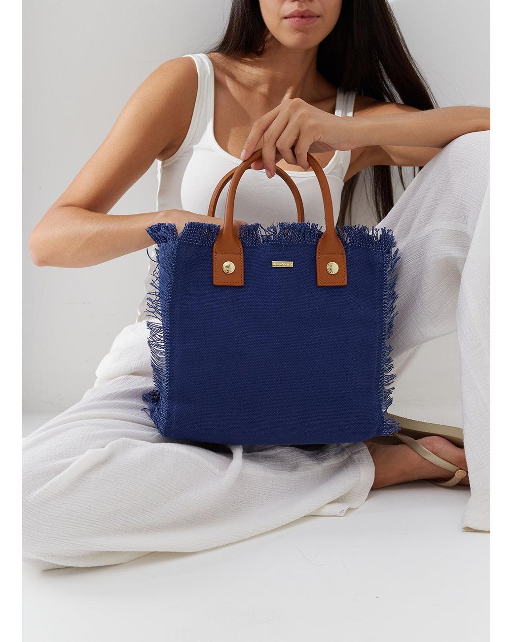 Melissa Odabash Blue Porto Cervo Bag