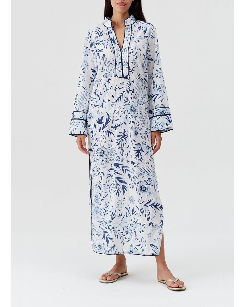 Melissa Odabash Blue Monica Kaftan