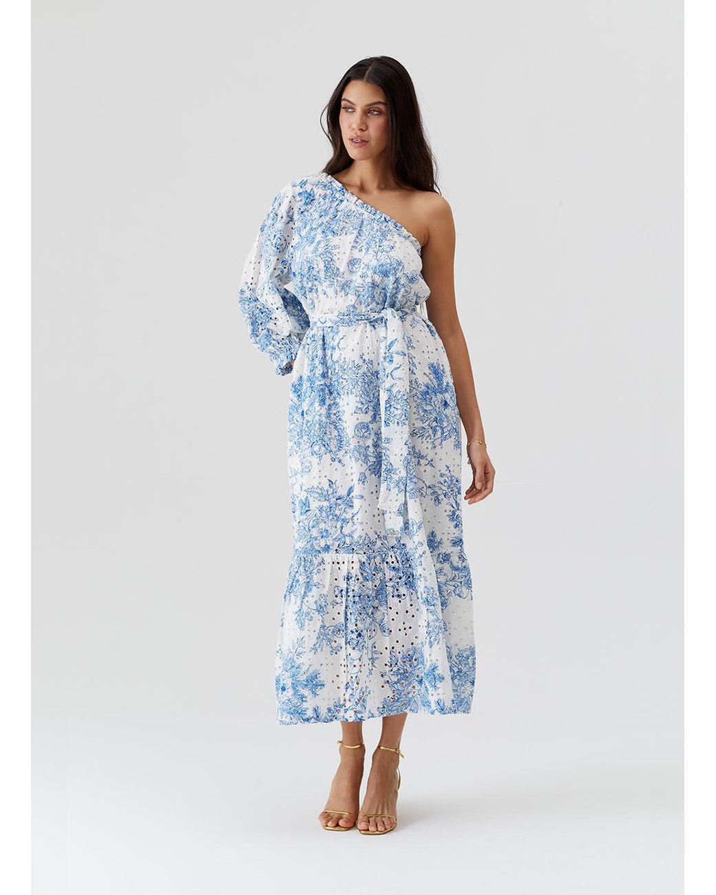 Melissa Odabash Blue Autumn Coastal Dress