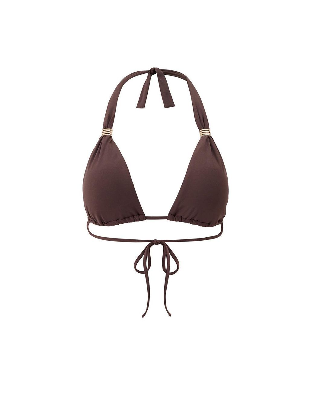 Melissa Odabash Brown Grenada Bikini Top
