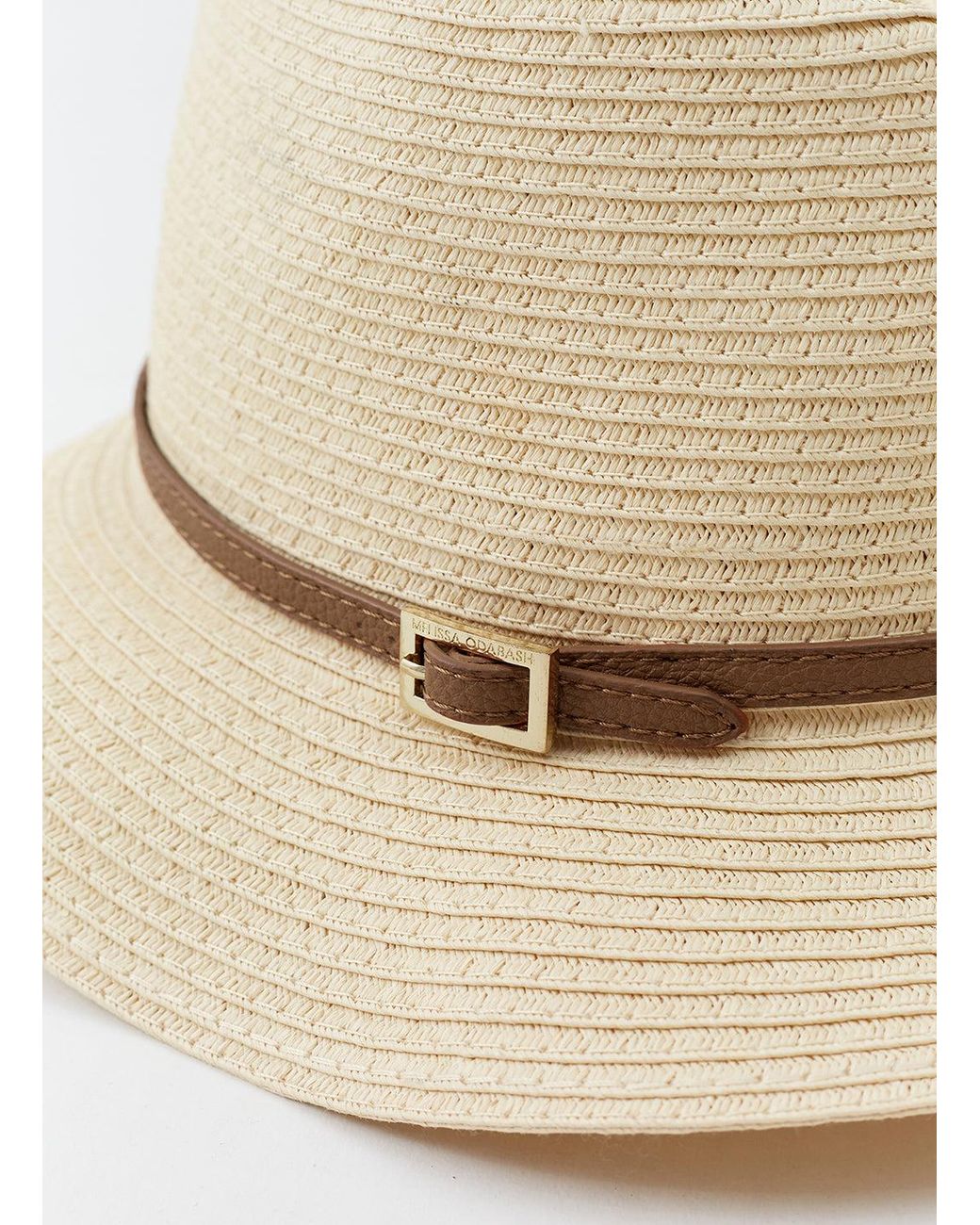 Melissa Odabash White Fedora Tan Hat