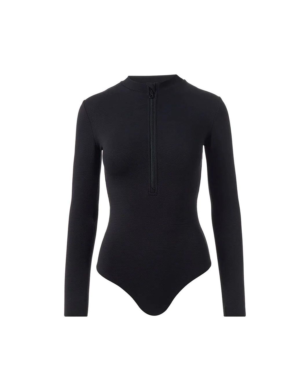 Melissa Odabash Blue Ocean Pique Long Sleeve Swimsuit