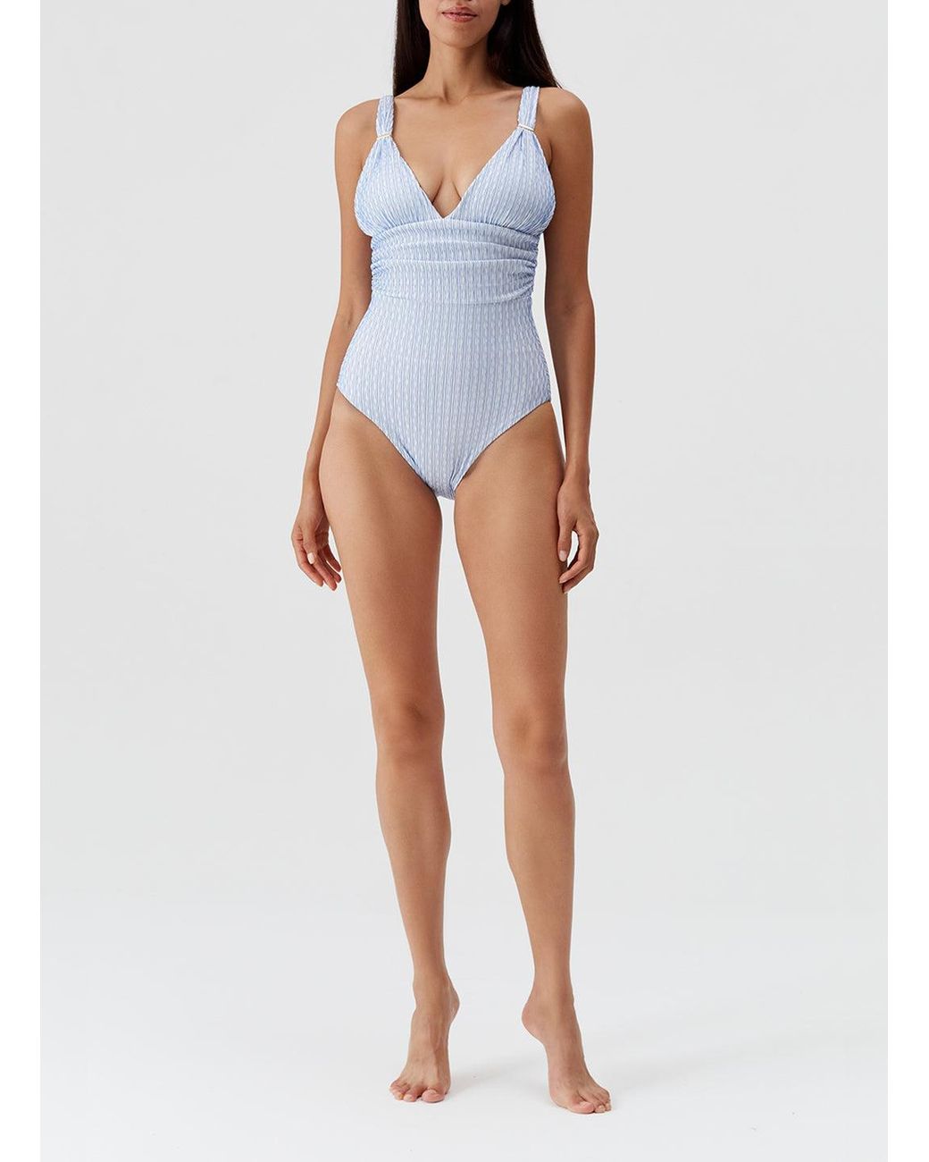 Melissa Odabash Blue Panarea Swimsuit