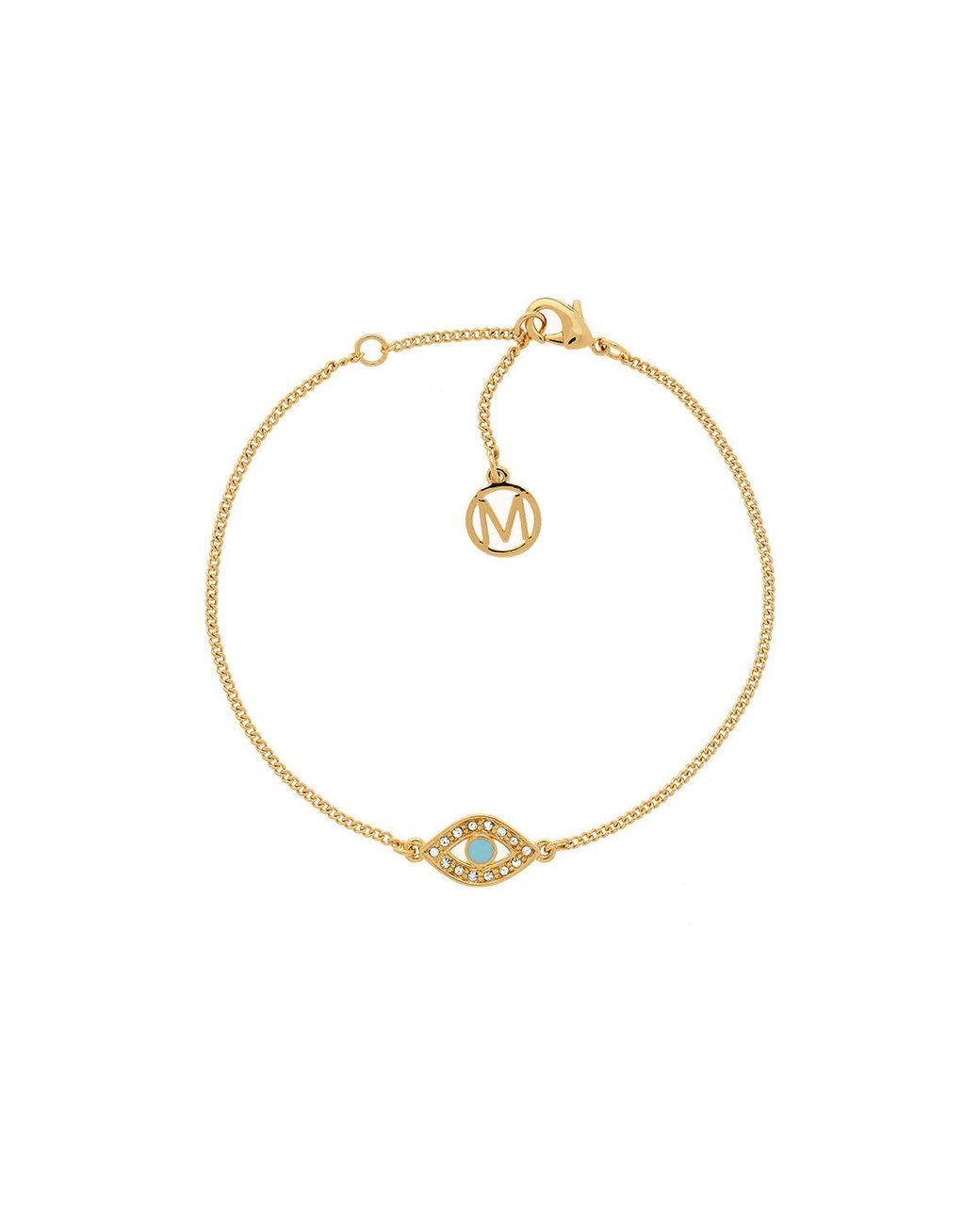 Melissa Odabash White Evil Eye Bracelet