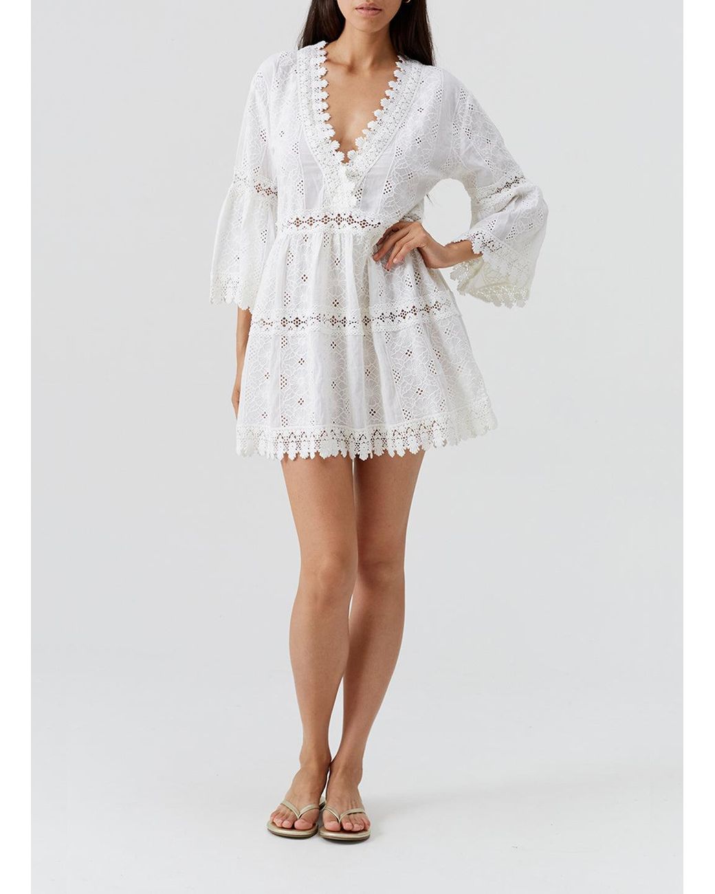 Melissa Odabash White Victoria Dress