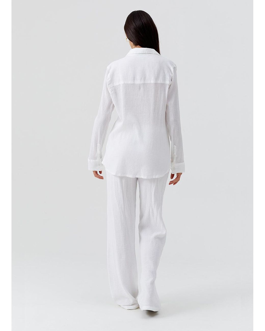 Melissa Odabash White Krissy Trouser