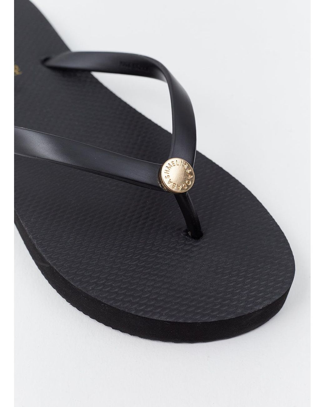 Melissa Odabash Blue Rubber Flip Flop